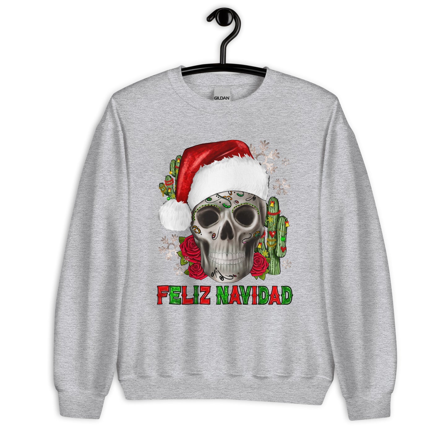 Sugar Skull Feliz Navidad Sweatshirt