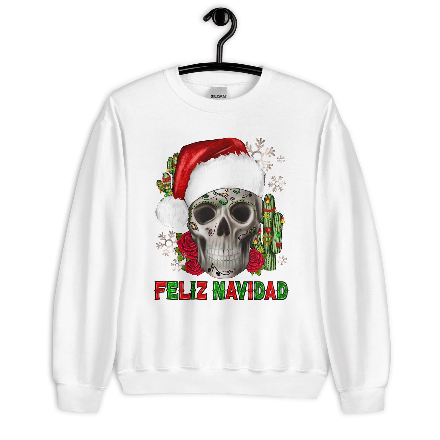 Sugar Skull Feliz Navidad Sweatshirt