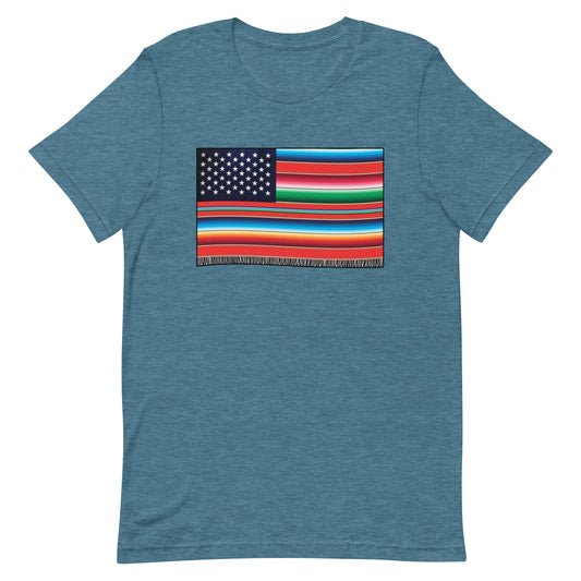 Cross Cultured Serape American Flag Unisex T-Shirt Premium