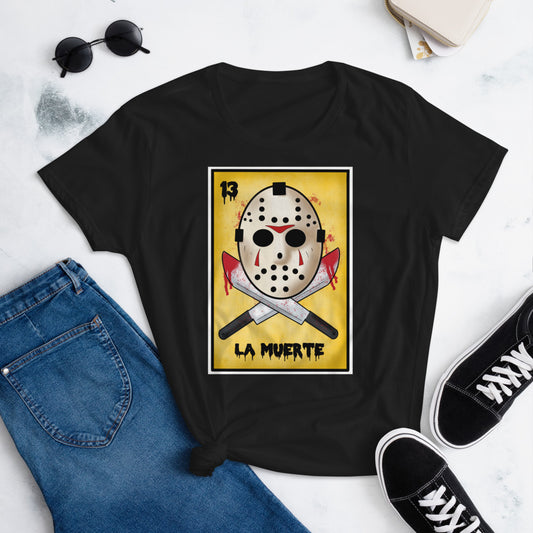 La Muerte Jason Voorhees, Friday the 13th Loteria T-Shirt for Women