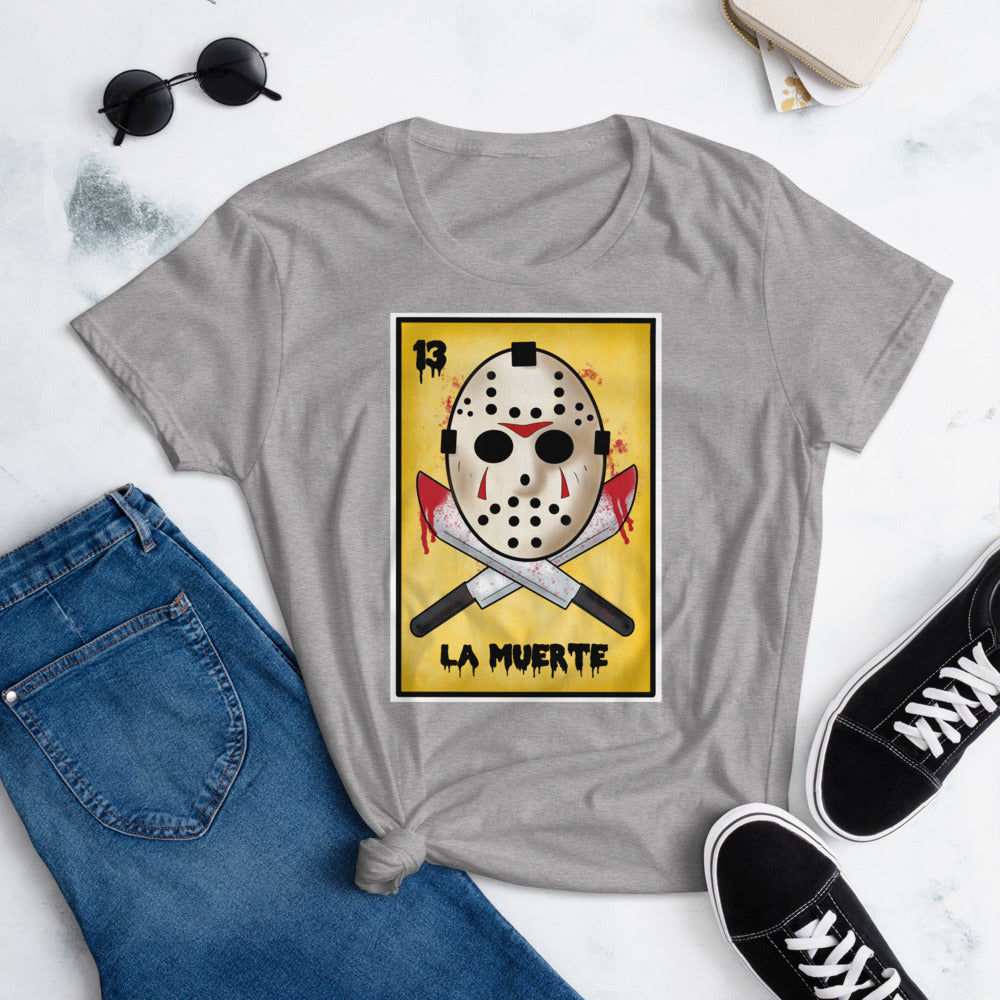 La Muerte Jason Voorhees, Friday the 13th Loteria T-Shirt for Women