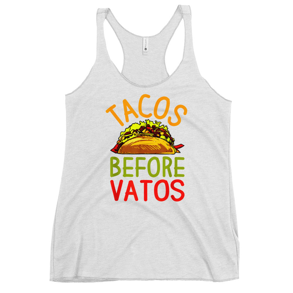 Tacos Before Vatos Women's Racerback Tank Top
