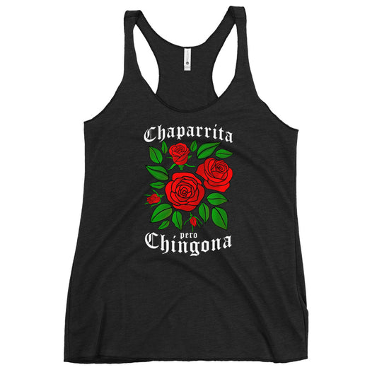 Chaparrita Pero Chingona Racerback Tank Top - Chingona Tank Tops